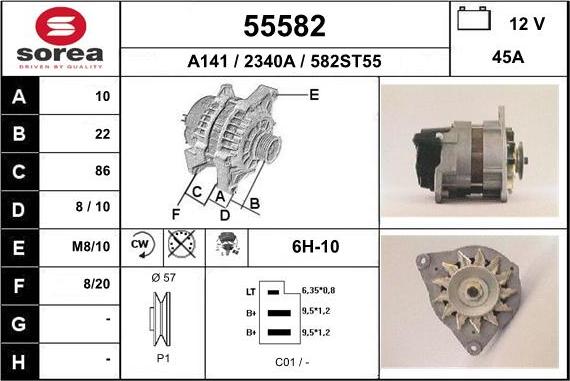 EAI 55582 - Alternatore autozon.pro