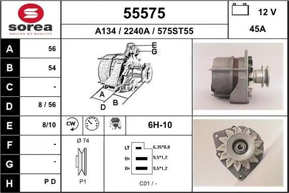 EAI 55575 - Alternatore autozon.pro