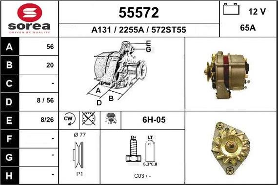 EAI 55572 - Alternatore autozon.pro