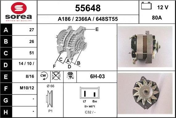 EAI 55648 - Alternatore autozon.pro