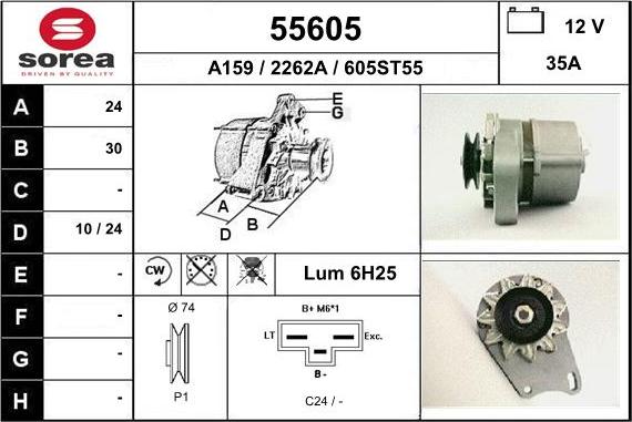 EAI 55605 - Alternatore autozon.pro