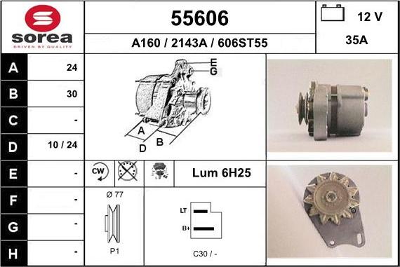 EAI 55606 - Alternatore autozon.pro