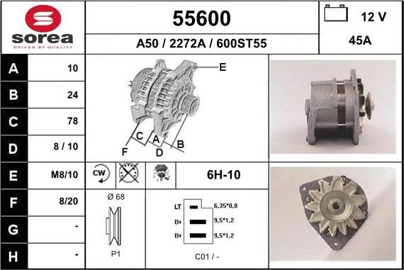 EAI 55600 - Alternatore autozon.pro