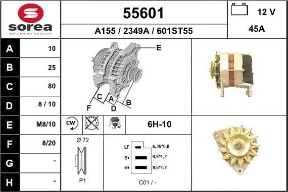 EAI 55601 - Alternatore autozon.pro