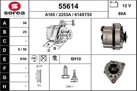 EAI 55614 - Alternatore autozon.pro