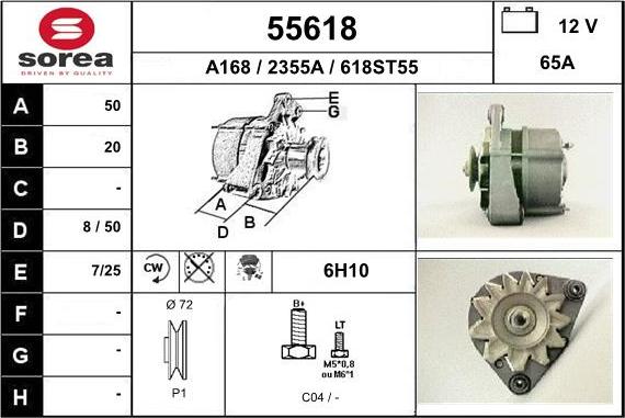 EAI 55618 - Alternatore autozon.pro