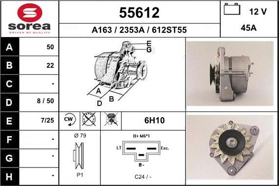 EAI 55612 - Alternatore autozon.pro