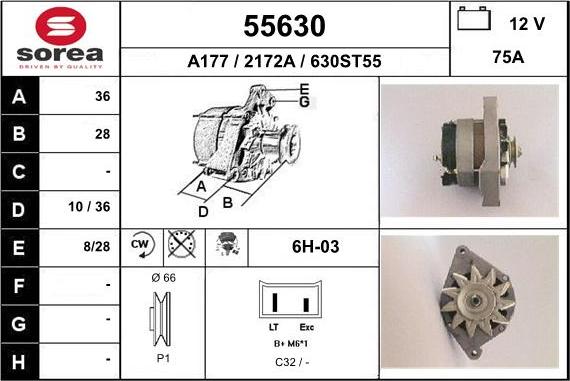 EAI 55630 - Alternatore autozon.pro