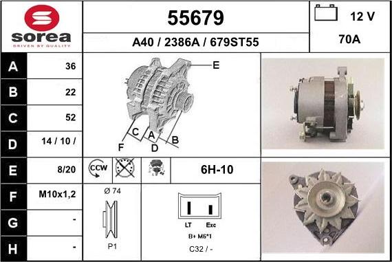 EAI 55679 - Alternatore autozon.pro