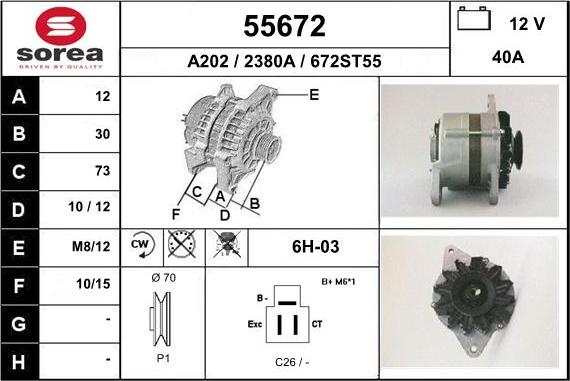 EAI 55672 - Alternatore autozon.pro