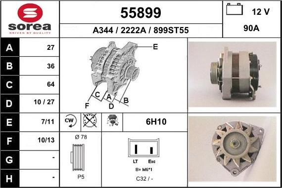 EAI 55899 - Alternatore autozon.pro