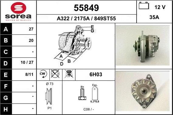 EAI 55849 - Alternatore autozon.pro