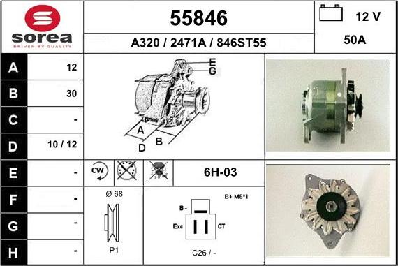 EAI 55846 - Alternatore autozon.pro