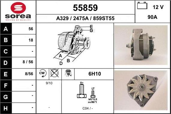 EAI 55859 - Alternatore autozon.pro