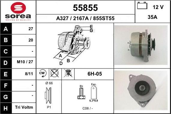 EAI 55855 - Alternatore autozon.pro