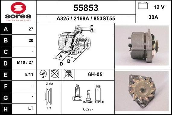 EAI 55853 - Alternatore autozon.pro