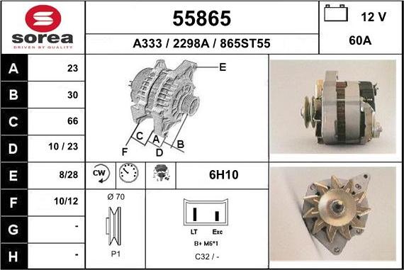 EAI 55865 - Alternatore autozon.pro