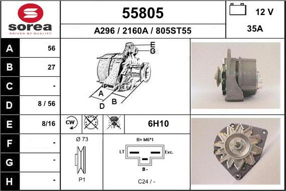 EAI 55805 - Alternatore autozon.pro