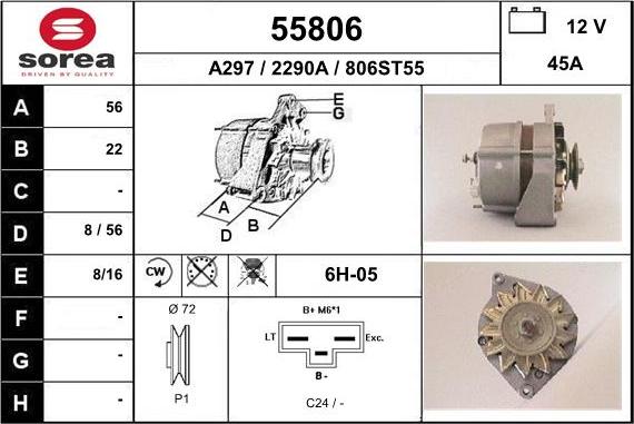 EAI 55806 - Alternatore autozon.pro