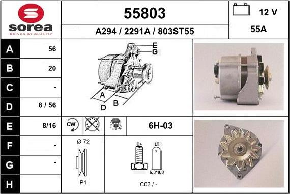 EAI 55803 - Alternatore autozon.pro