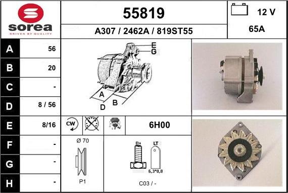 EAI 55819 - Alternatore autozon.pro