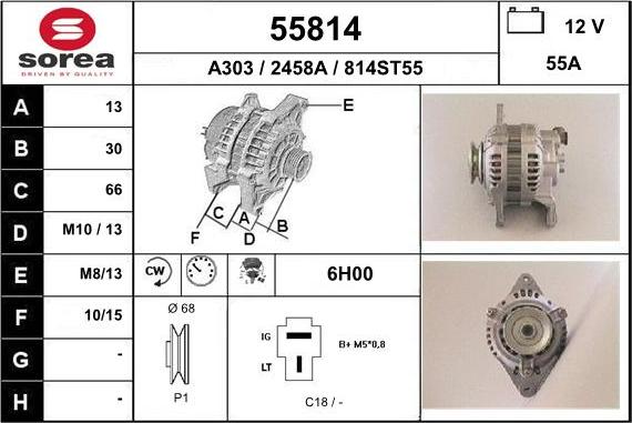 EAI 55814 - Alternatore autozon.pro