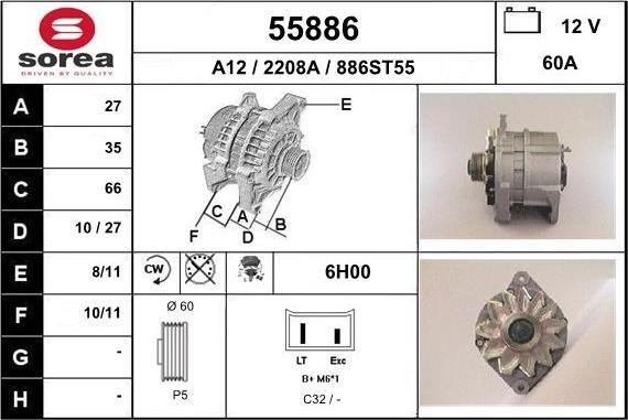 EAI 55886 - Alternatore autozon.pro