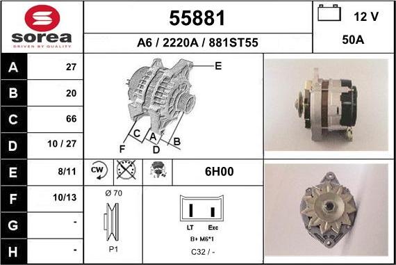 EAI 55881 - Alternatore autozon.pro