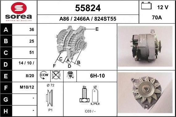 EAI 55824 - Alternatore autozon.pro