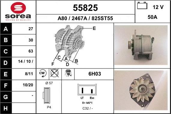 EAI 55825 - Alternatore autozon.pro