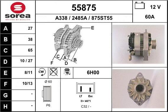 EAI 55875 - Alternatore autozon.pro