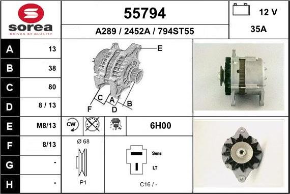 EAI 55794 - Alternatore autozon.pro