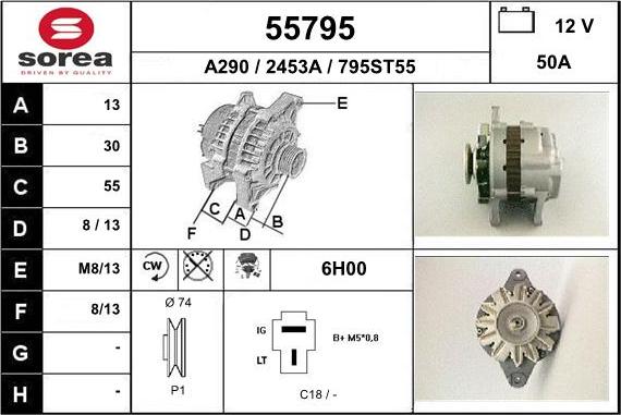 EAI 55795 - Alternatore autozon.pro