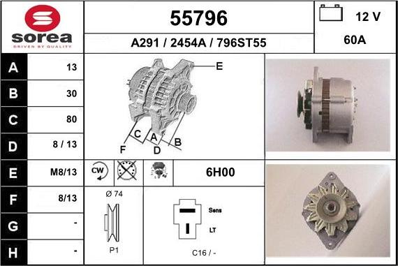 EAI 55796 - Alternatore autozon.pro