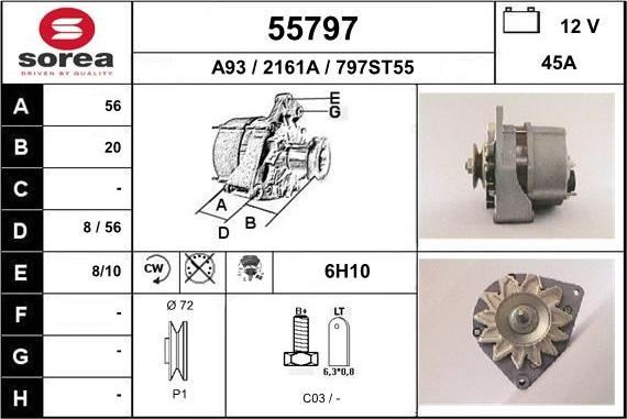 EAI 55797 - Alternatore autozon.pro