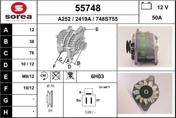 EAI 55748 - Alternatore autozon.pro