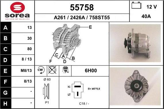 EAI 55758 - Alternatore autozon.pro