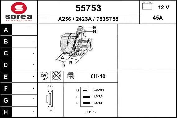 EAI 55753 - Alternatore autozon.pro