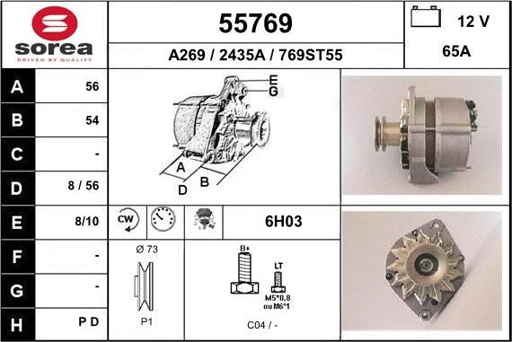 EAI 55769 - Alternatore autozon.pro