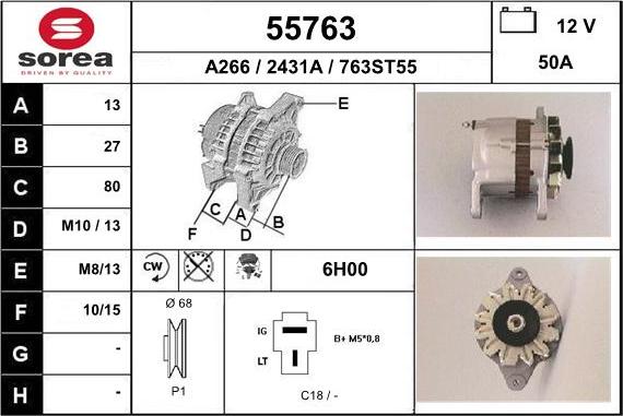 EAI 55763 - Alternatore autozon.pro