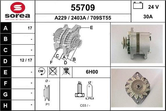 EAI 55709 - Alternatore autozon.pro