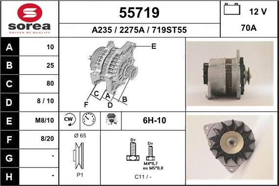 EAI 55719 - Alternatore autozon.pro