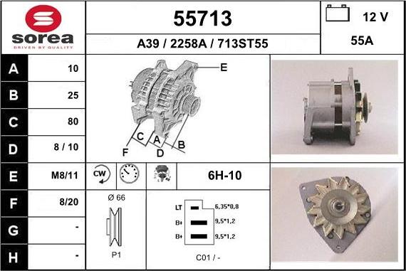 EAI 55713 - Alternatore autozon.pro