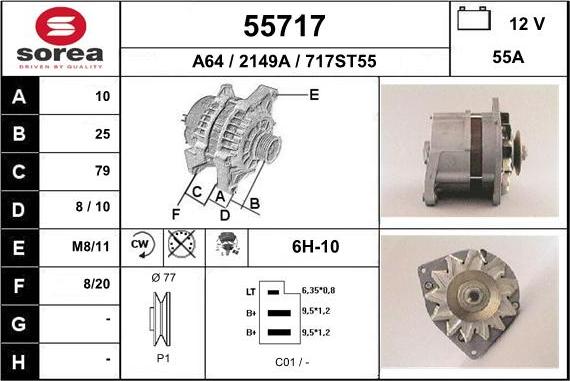 EAI 55717 - Alternatore autozon.pro