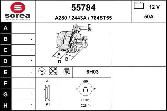 EAI 55784 - Alternatore autozon.pro