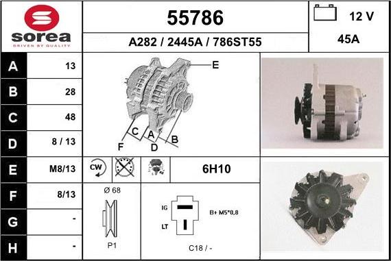 EAI 55786 - Alternatore autozon.pro