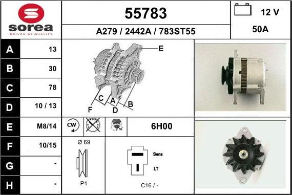 EAI 55783 - Alternatore autozon.pro