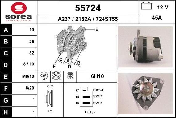 EAI 55724 - Alternatore autozon.pro