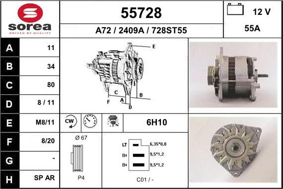 EAI 55728 - Alternatore autozon.pro