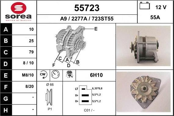 EAI 55723 - Alternatore autozon.pro